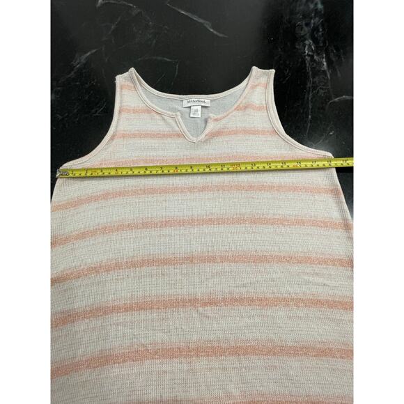 Motherhood Maternity peach and white sleeveless knit tank MED - Picture 8 of 8
